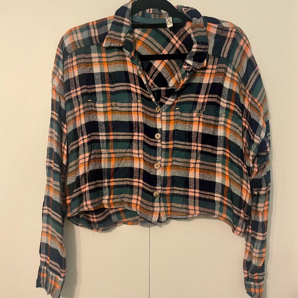 Free People Intimately Wrapped In Flannel Top - Picture 5 of 7